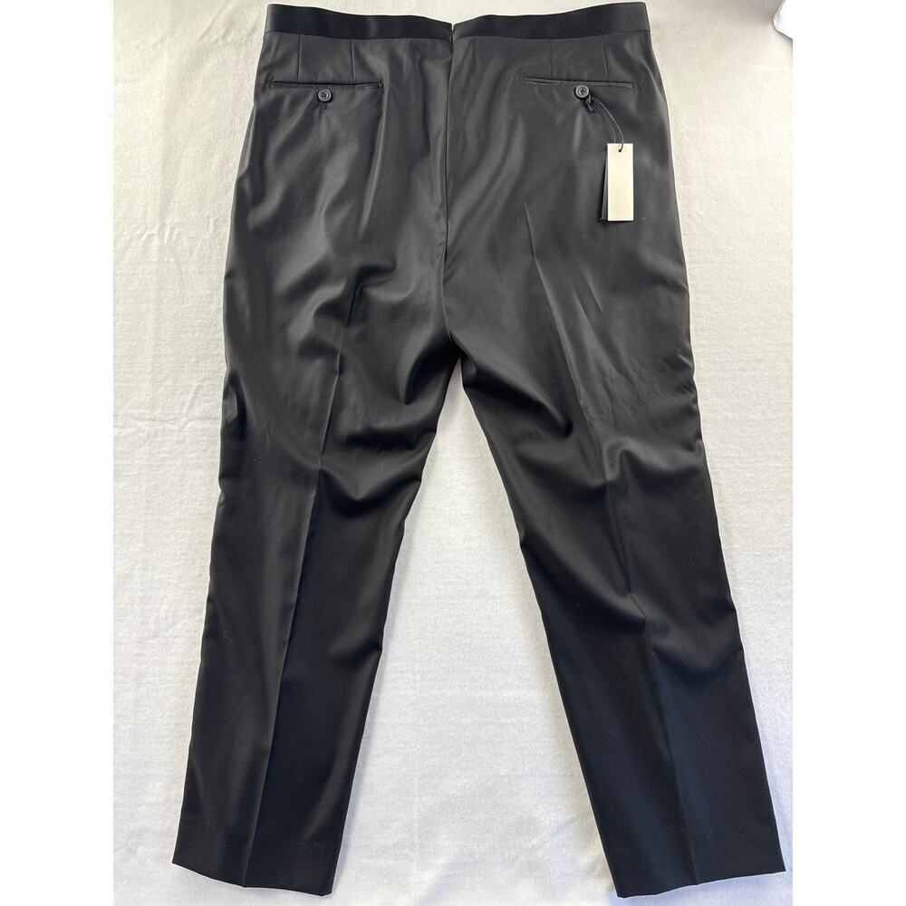 Men’s JWM J.Hilburn Black Wool Slack Dress Pants Sz 38 - Picture 4 of 4